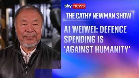 Chinese artist Ai Weiwei discusses defence spending, AI, freedom of speech and social media bans