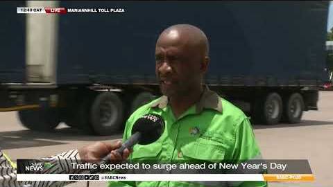 Traffic expected to surge ahead of New Year's Day