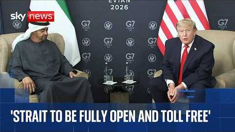 'Relationship with Iran is now normalised': Trump insists Strait of Hormuz will reopen 'toll free'