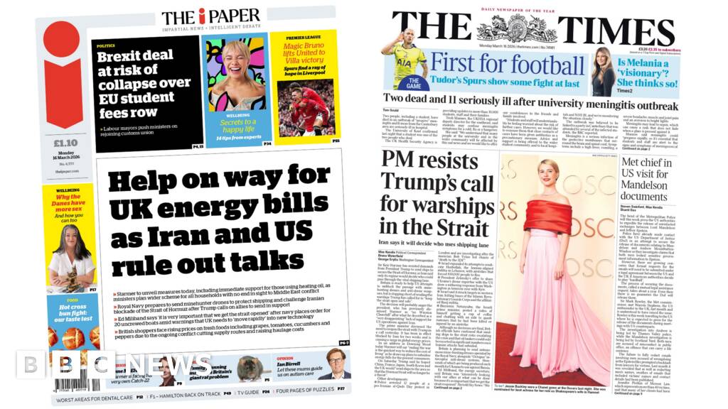 'Help' for energy bills and PM 'resists' Trump warships call