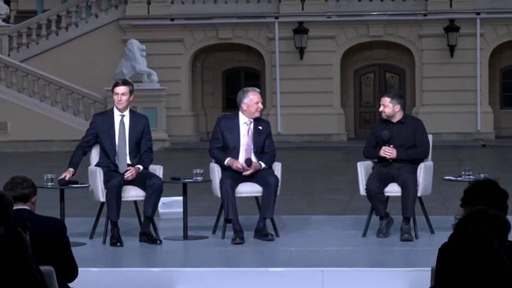 Witkoff &lsquo;feels good&rsquo; about peace talks as US envoys make Kyiv visit