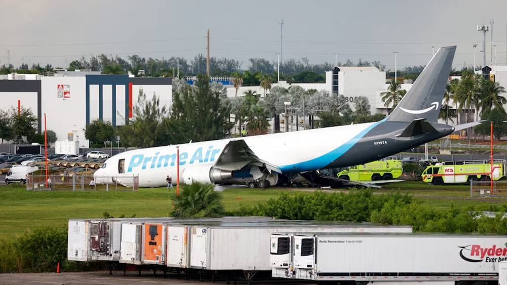Five dead after Amazon cargo plane crashes at Miami airport