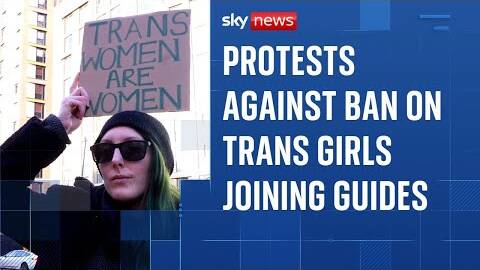 Protests held against Girlguiding's trans ban