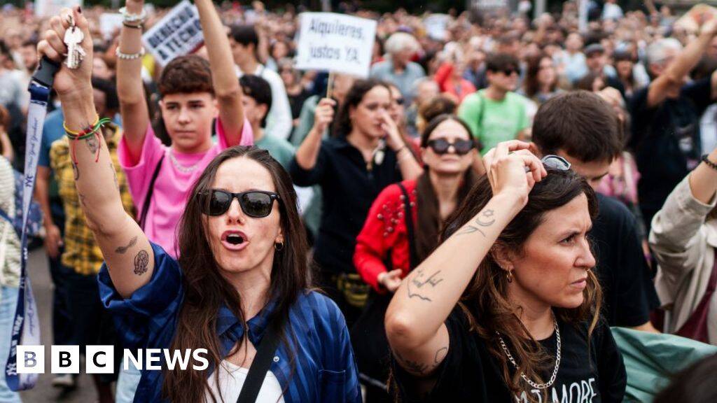 Protesters across Spain demand action over housing crisis