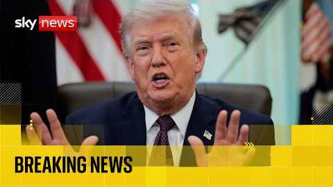 Trump makes announcement in the Oval Office