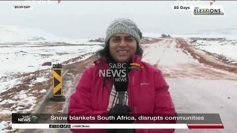 Snow blankets South Africa, disrupts communities