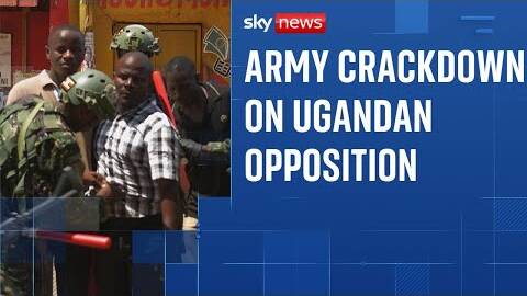 Ugandan presidential candidate 'taken away' as army cracks down on Ugandan opposition