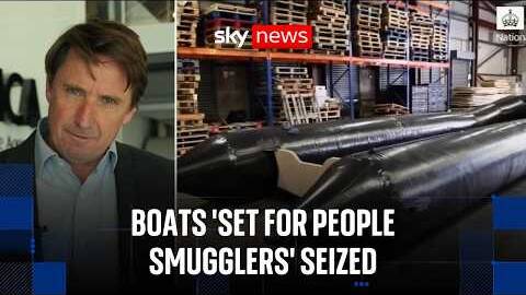 Dozens of migrant dinghies seized at UK airport