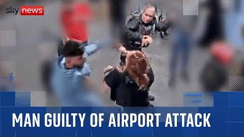 Man guilty of assaulting two female police officers at Manchester Airport