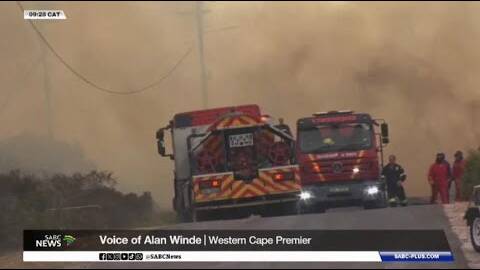 Premier Winde gives an update on wildfires in W Cape