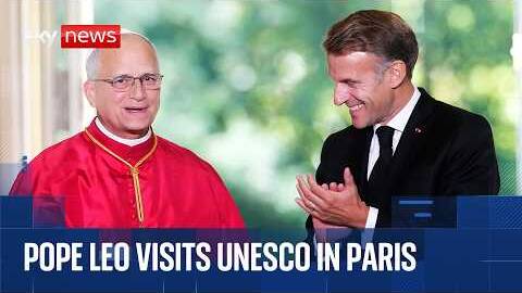Pope Leo visits UNESCO | Watch live
