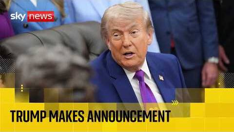 Trump makes announcement in the Oval Office