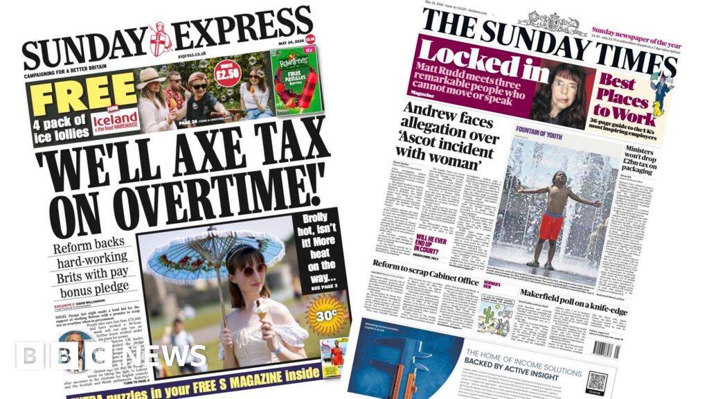 'We'll axe tax on overtime' and 'Brolly hot, isn't it'
