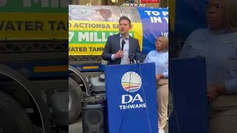 DA challenges Panyaza Lesufi over Tshwane's water tanker mafia.