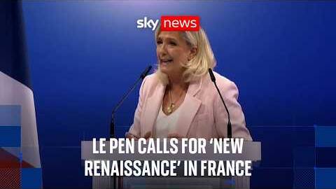 Marine Le Pen looks to build momentum amid protests