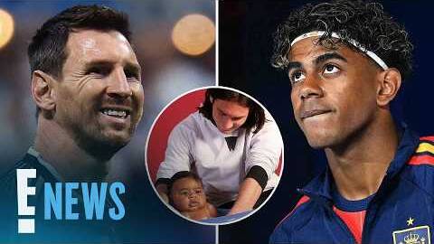 Lionel Messi Once Held Baby Lamine Yamal&mdash;Now They're Sharing Soccer History | E! News