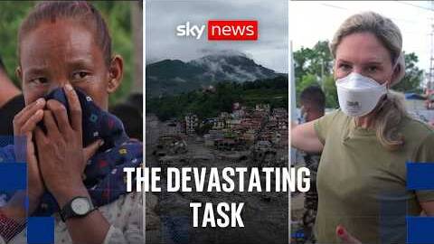 Nepal floods: The grim task of dealing with hundreds of bodies