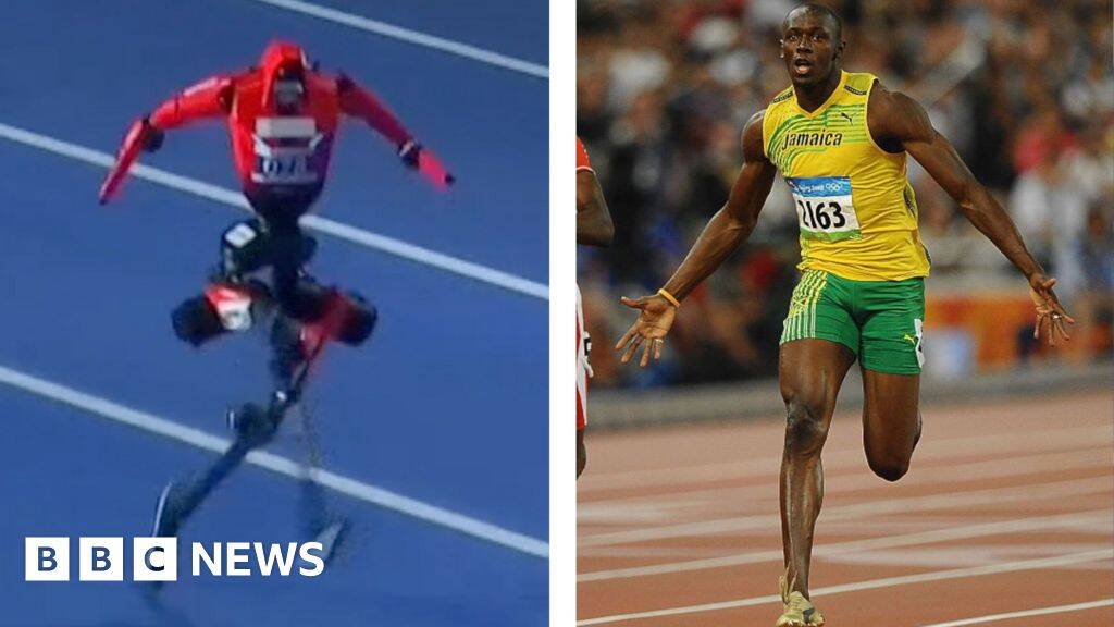 Watch: Moment robot attempts to beat Usain Bolt's 100m record