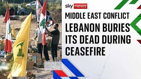 Families in southern Lebanon bury their dead during fragile ceasefire with Israel
