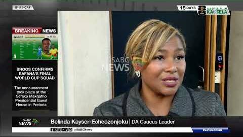 COJ Budget | Tariff increases and Service delivery issues: Belinda Kayser-Echeozonjoku