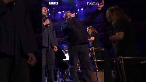 Guy Garvey takes the megaphone for "21st Century Schizoid Man".📣📣📣⁣ - BBC