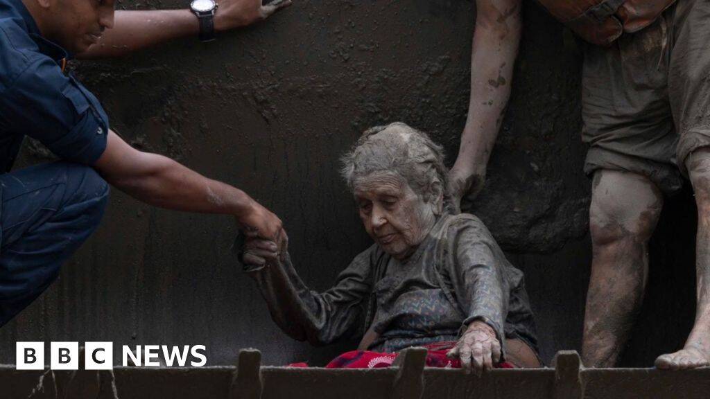 97-year-old woman rescued after Nepali floods looked like 'a warrior'