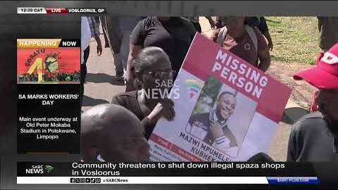 Community threatens to shut down illegal spaza shops in Vosloorus