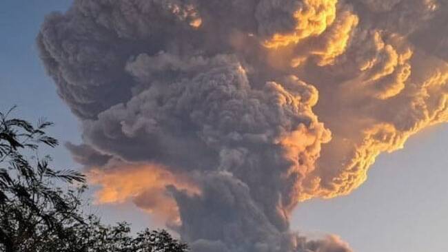 Philippines raises volcano alert level as blast sends ash skyward