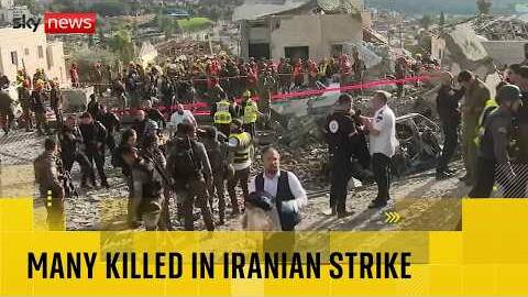 At least eight killed in Iranian missile strike on Israel