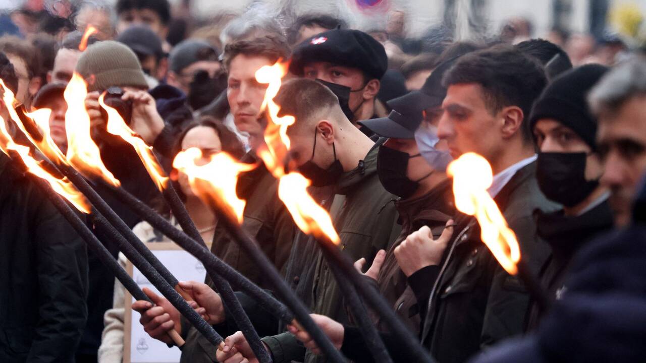 Thousands march in Lyon after killing of far-right activist Quentin Deranque