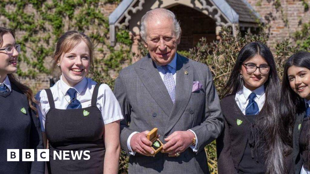 King awarded Blue Peter Green badge for environmental work