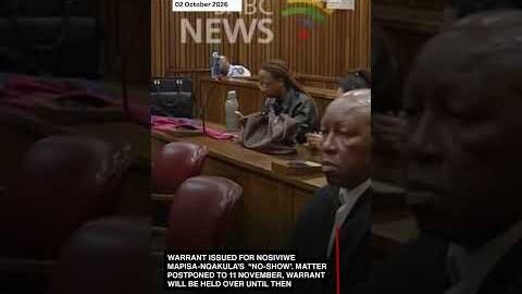 A warrant of arrest for Nosiviwe Mapisa-Nqakula has been authorised   #sabcnews #following