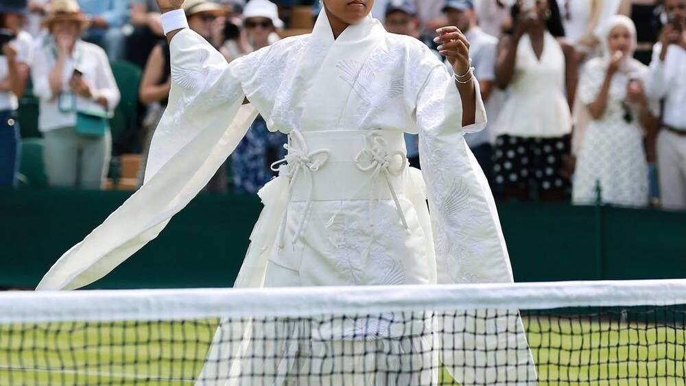 Naomi Osaka honours her Japanese heritage in stunning custom kimono at Wimbledon