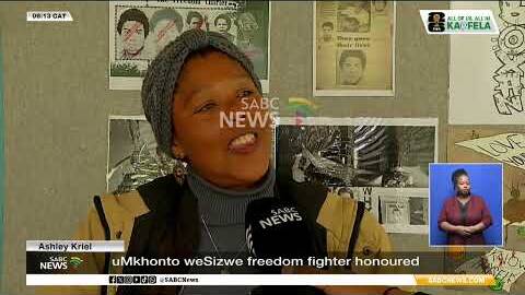 uMkhonto weSizwe freedom fighter, Ashley Kriel honoured