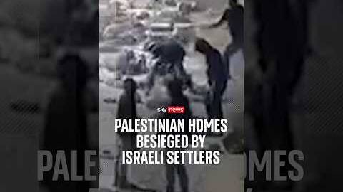 Palestinian homes besieged by Israeli settlers