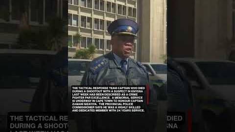 Vanessa Poonah on The Tactical Response Team Captain who died in the line of duty