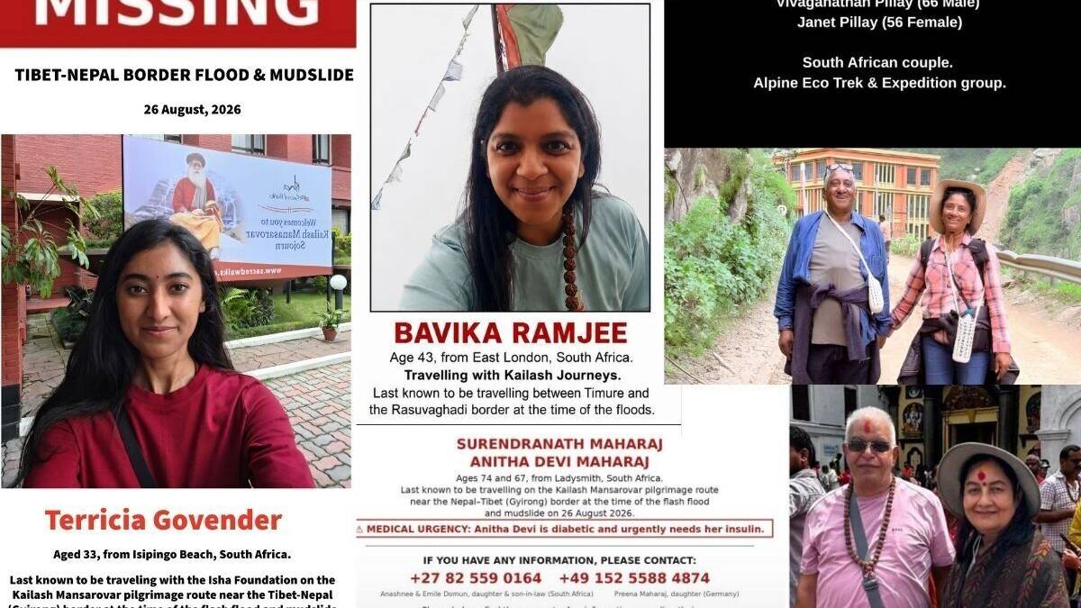 Gift of the Givers mobilises for six missing South Africans in Nepal
