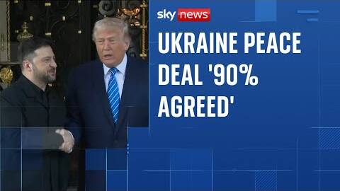 Volodymyr Zelenskyy says Ukraine security agreement almost there after talks with Donald Trump
