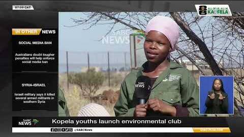 Kopela youth step up to protect their environment in North West