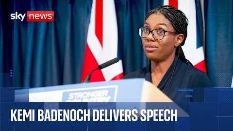 Kemi Badenoch gives first speech since Andy Burnham became PM