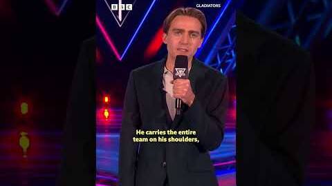 Legend takes over Gladiators autocue - BBC