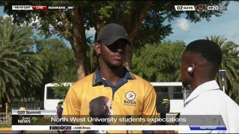 G20 Summit | North West University students want G20 focus on education