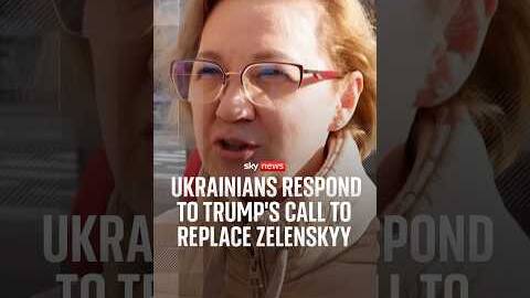 Ukrainians respond to Trump's call to replace Zelenskyy