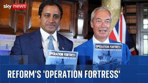 Reform UK unveils 'Operation Fortress' to stop Channel crossings