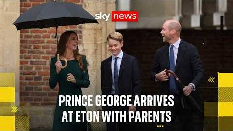 Prince George starts first day at Eton College