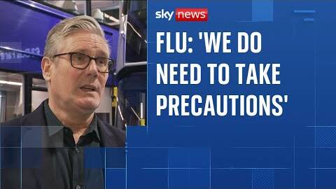 Starmer confirms winter plan is in place for flu after surge in cases