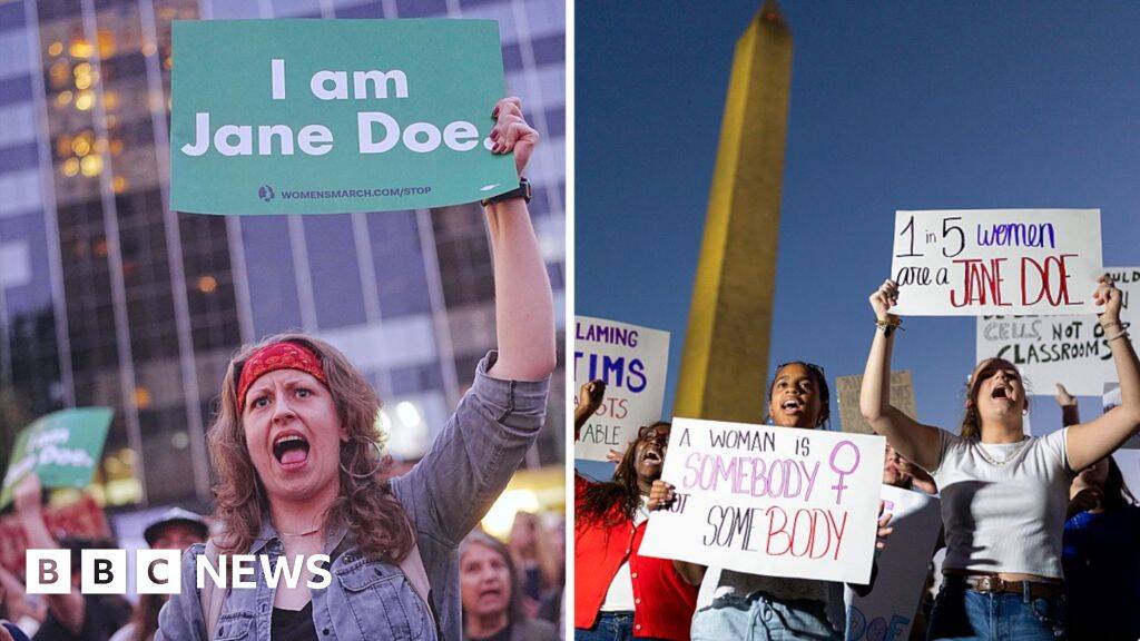 Watch: 'I am Jane Doe' protests across US call for end to sexual violence