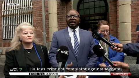 Mkhwanazi Accusations | DA lays criminal compalint against Mchunu