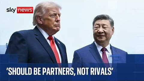 Donald Trump and Xi Jinping speak at state banquet