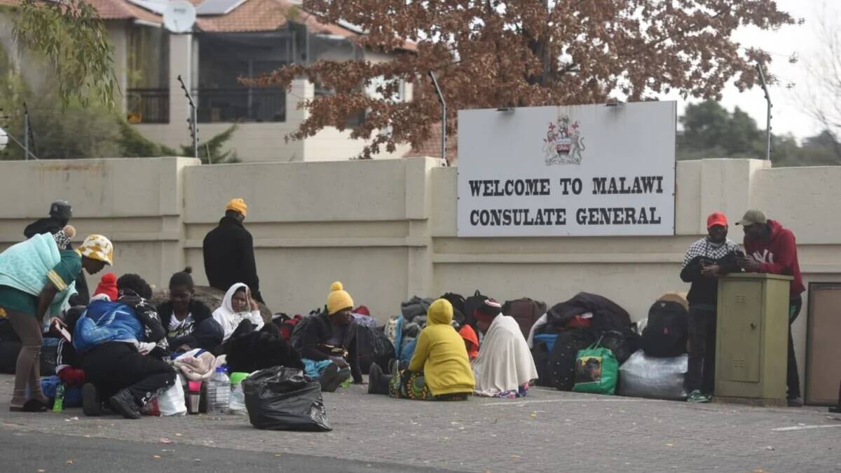 Hundreds of Malawians sleep at Pretoria embassy waiting to go home